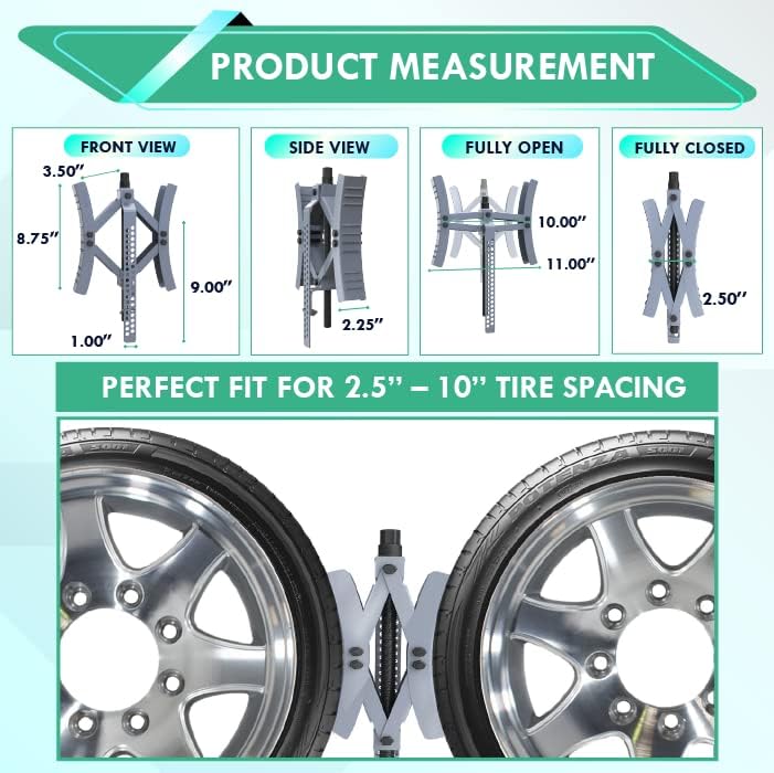 RV Wheel Chocks 2-Pack Rust-Proof Coated Wheel Stabilizer V755489