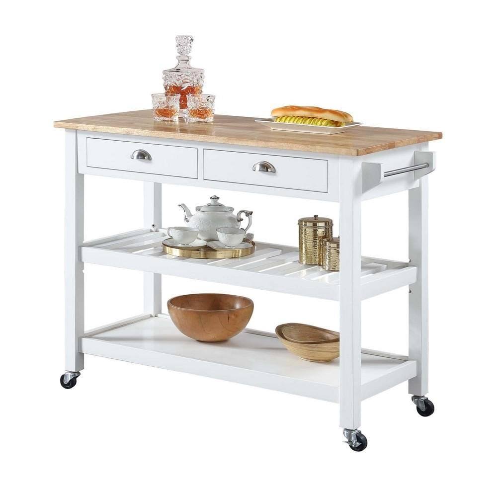 Butcher Block Top Kitchen Cart C2134