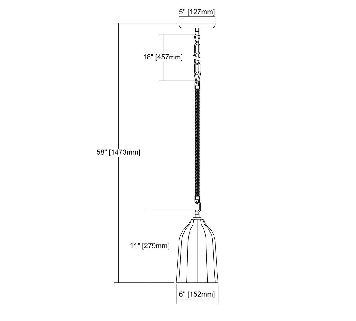 Oil Rubbed Bronze Glass Pendant Light D369
