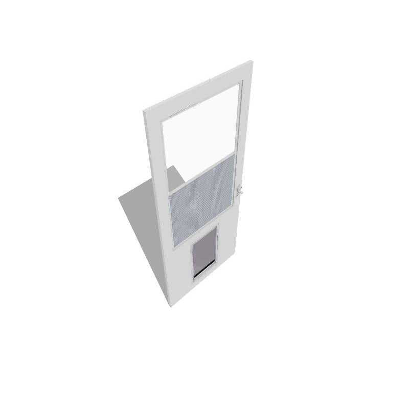 White High-view Wood Core Storm Door E694