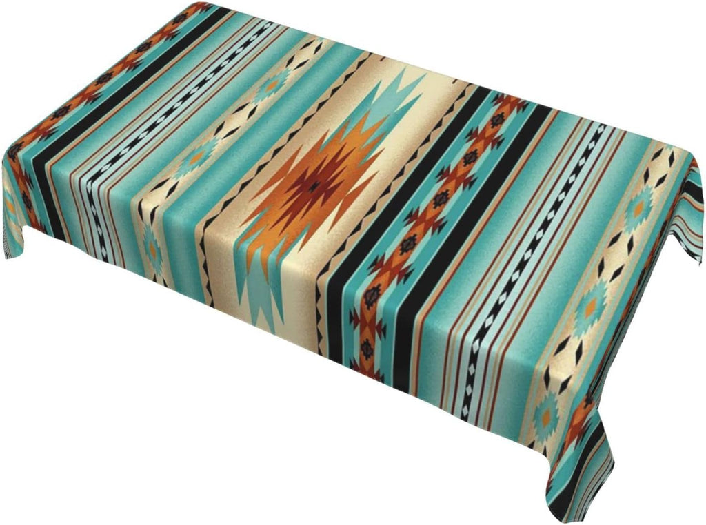 60 X 90 Inches Rectangular Navajo Print Tablecloth G657