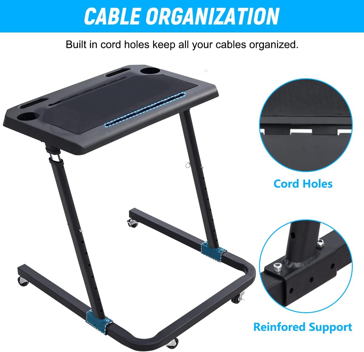 Large Panel Height Adjustable Bike Trainer Desk Y60400