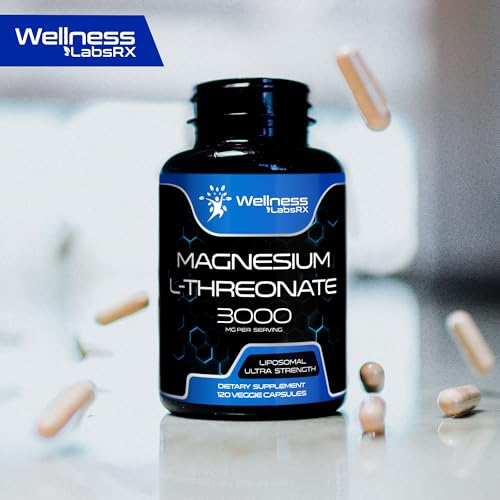 Magnesium l-Threonate Supplement Capsules 120 Count 3000mg N772