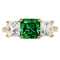 18K Yellow Gold Three-Stone Ring G5646