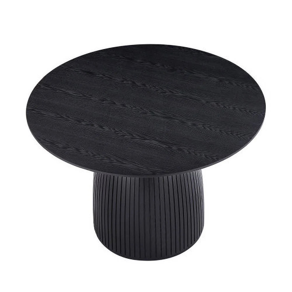 47.24 inch Black MDF Dining Table Z774341