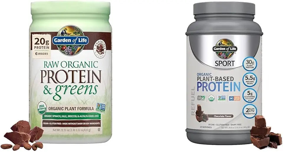 Chocolate Organic Vegan Protein Powder 22 Ounce F629611
