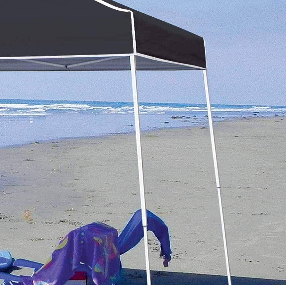 Black Angled Leg Instant Shade Canopy Tent A983