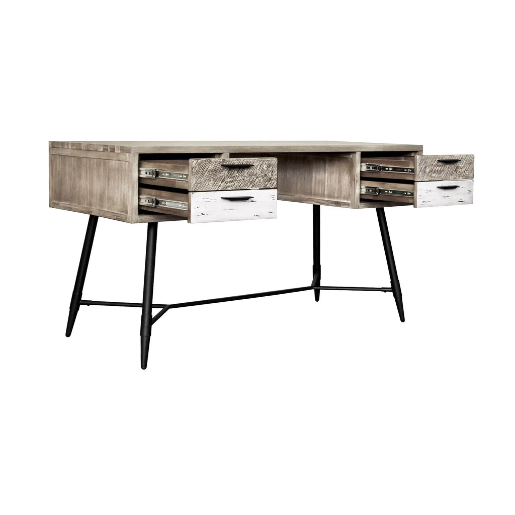 4-Drawer Modern Wood Desk H845