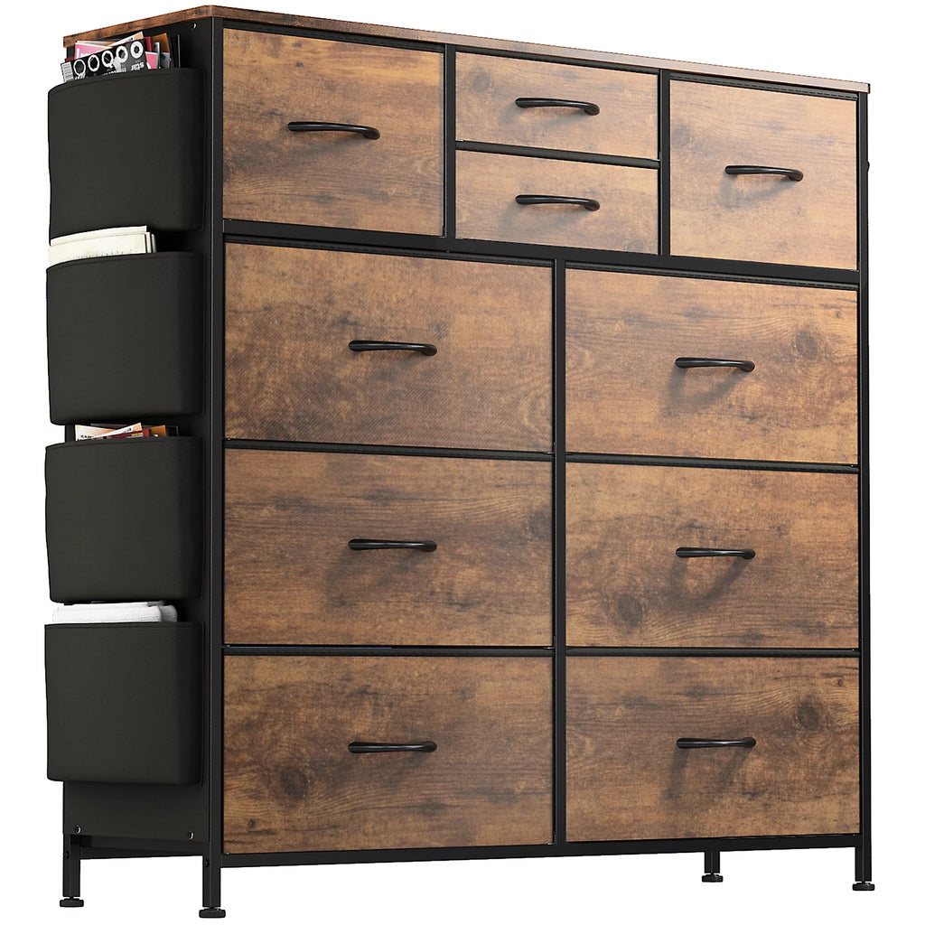 Brown 10 Drawer Dresser A855