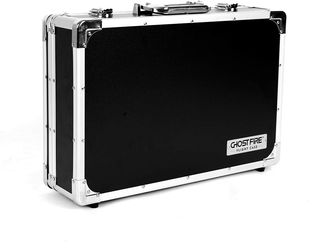 21.6x12.4x4.2in Sturdy Locking Aluminum Guitar Multi Effect Pedal Case W46339