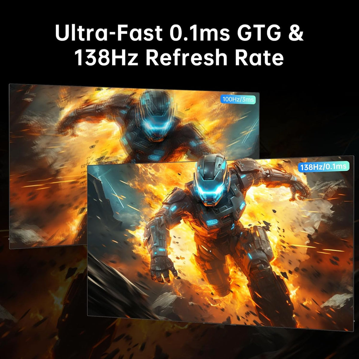 48 Inch 4K OLED Gaming Monitor, 0.1ms GTG 138Hz, 134% sRGB, Type-C 90W S516