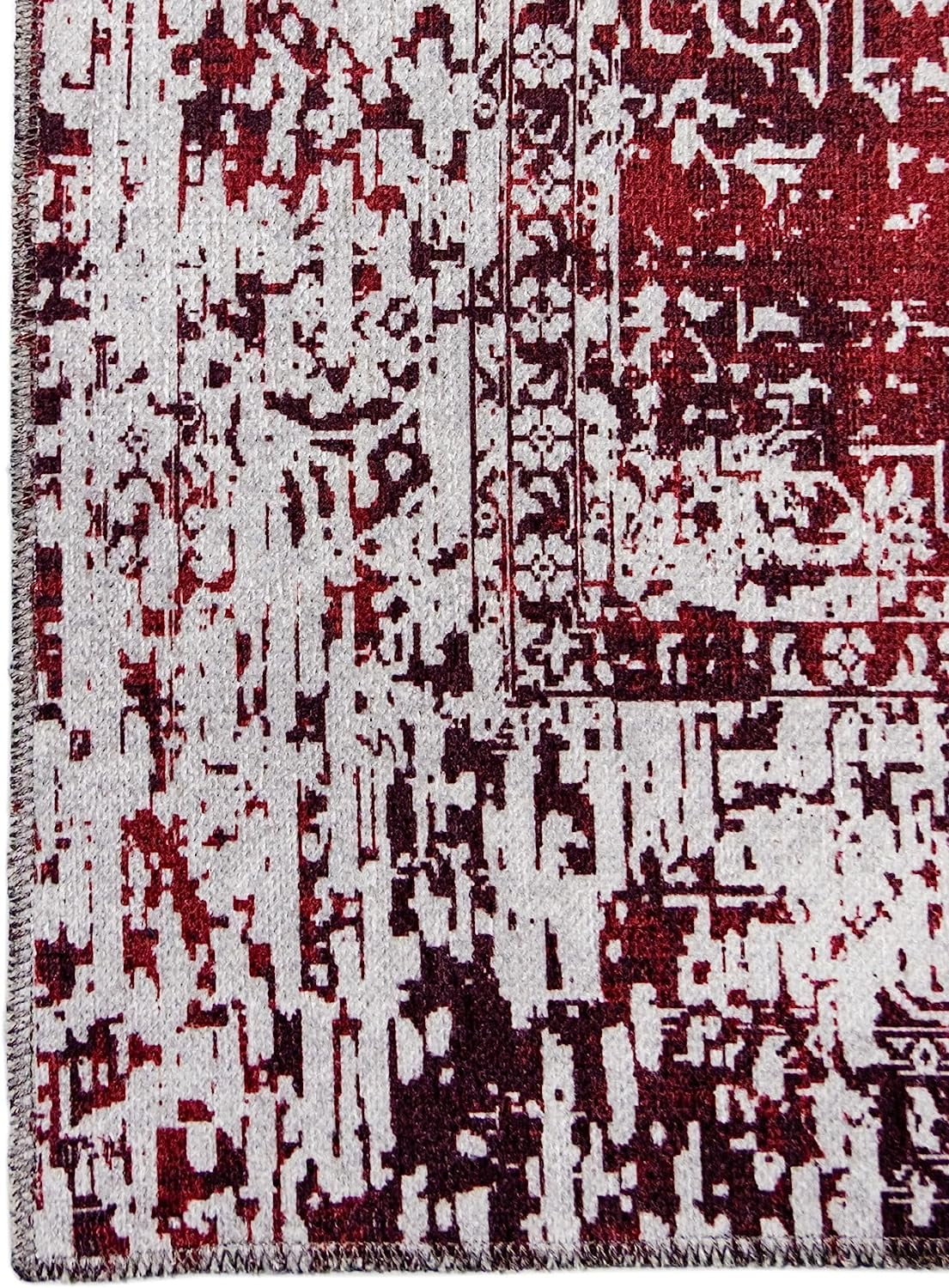 Washable Area Rug Low Profile Persian Runner Anti Slip Backing Foldable Carpet C334696