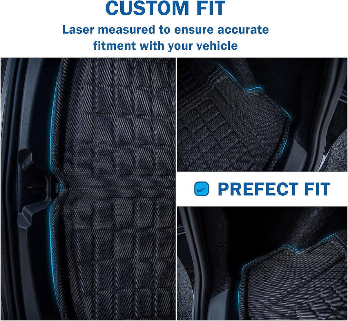 All Weather Waterproof Anti-Slip Rear Trunk Liner Cargo Mat G422