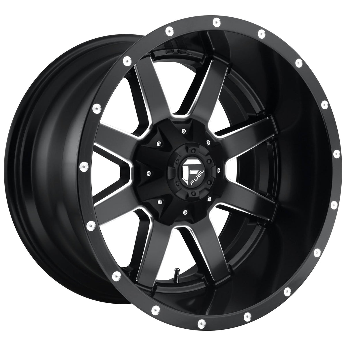 Black Milled 20x12 Wheel M1358