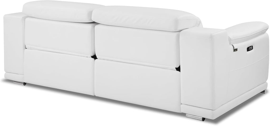 87 Inch Genuine Italian Leather Power Reclining Sofa W6184