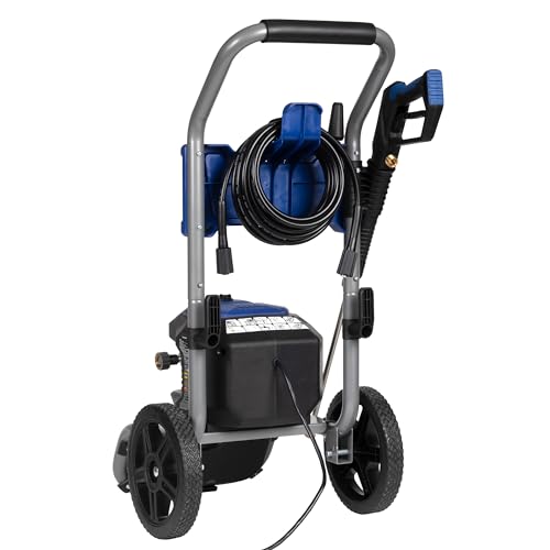 Electric Pressure Washer, 3000 Max PSI, 1.76 Max GPM, Induction Motor, Onboard Soap Tank, Spray Gun and Wand, 5 Nozzle Set Q35047