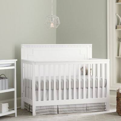 White 4-in-1 Convertible Crib W2158