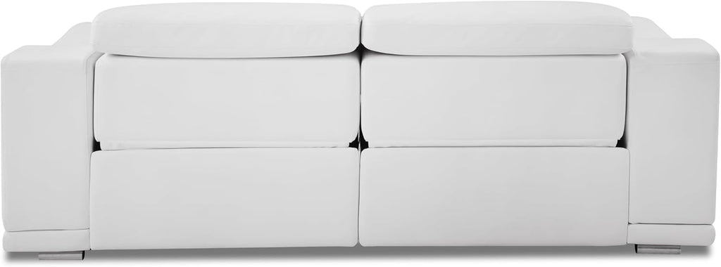 87 Inch Genuine Italian Leather Power Reclining Sofa W6184