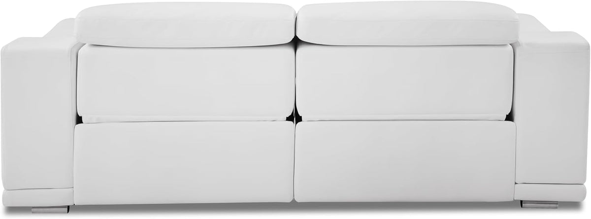 87 Inch Genuine Italian Leather Power Reclining Sofa W6184