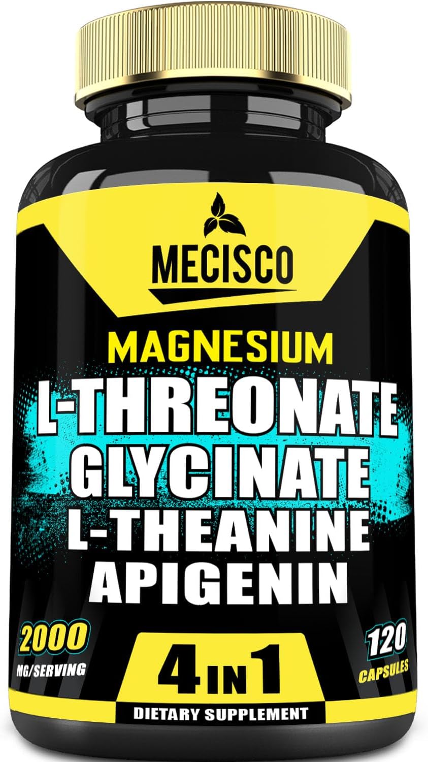 2000mg Magnesium Supplement with L-Theanine & Apigenin - 120 Capsules H645086