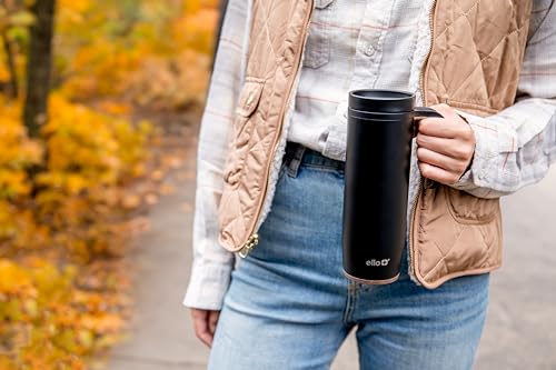 18oz Vacuum Insulated Stainless Steel Travel Mug with Side Handle and Leak-Proof Slider Lid P441127