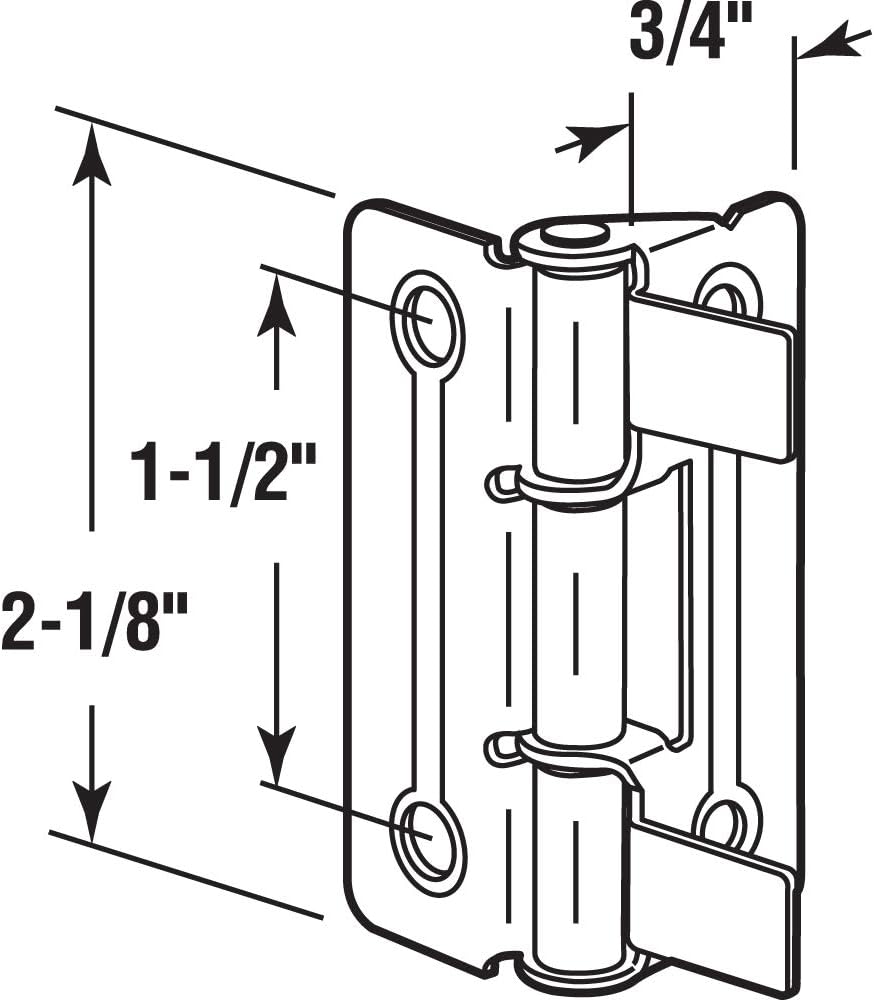 Brass Plated Bi-Fold Door Hinges (1 Pair) G27793