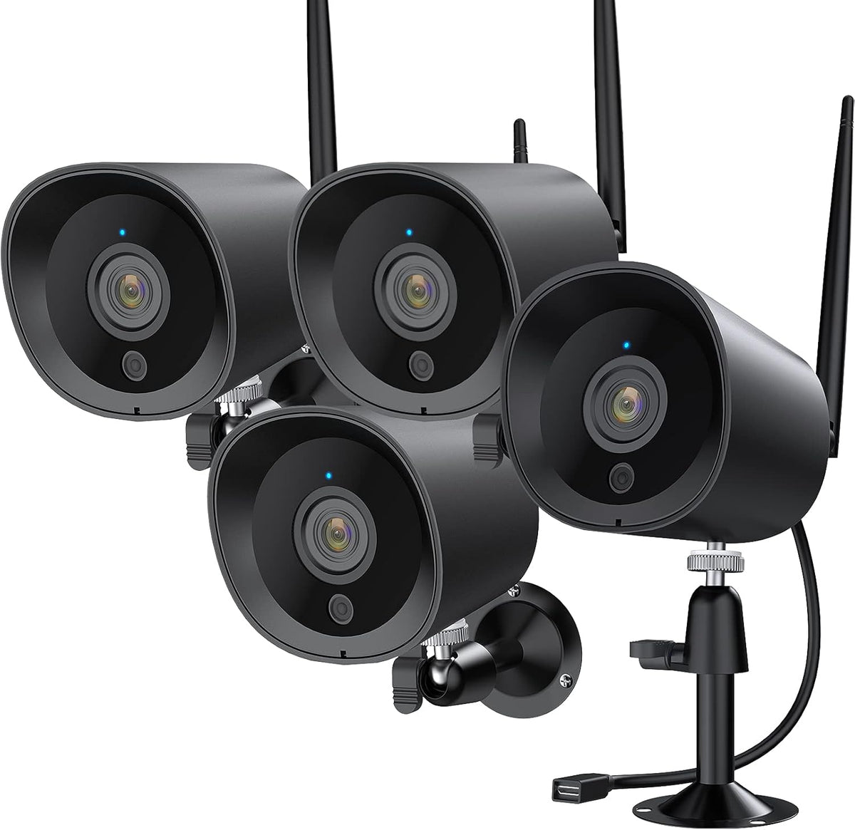 2Pack 1080P WiFi IP Camera with Night Vision H763
