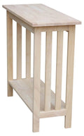 Solid Wood Unfinished Entry Table U281