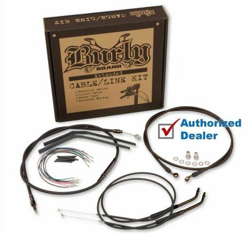 Black Handlebar Control Installation Kit Cables M779989