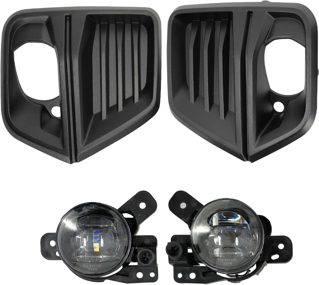 Front Fog Light Assembly with Bezel Cover and Harness for Chevy Colorado 2023 2024 O74246