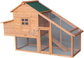 Waterproof Multi-Level Chicken Coop with Ramps, Nesting Box, Wire Fence (75‘’) M11563