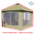 10x10 Garden Party Cover & Screens H717