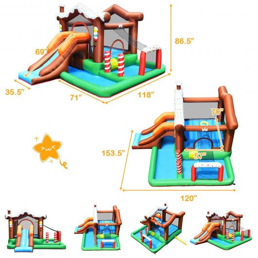 Inflatable Bounce House Slide Climber A797110