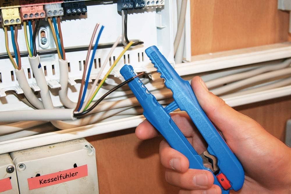 Multi-Stripper for Stripping & Dismantling Cables & Conductors, Blue/Red, 155mm Pack of 2 L511951
