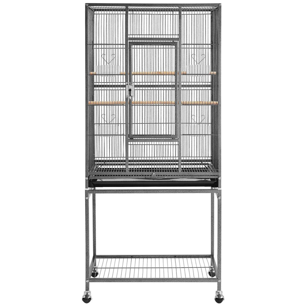 Metal Bird Cage with Rolling Detachable Stand Q7545