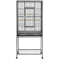 Metal Bird Cage with Rolling Detachable Stand Q7545