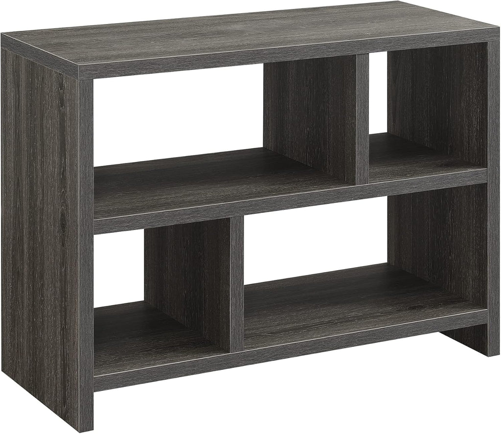 White Console Bookcase L3259