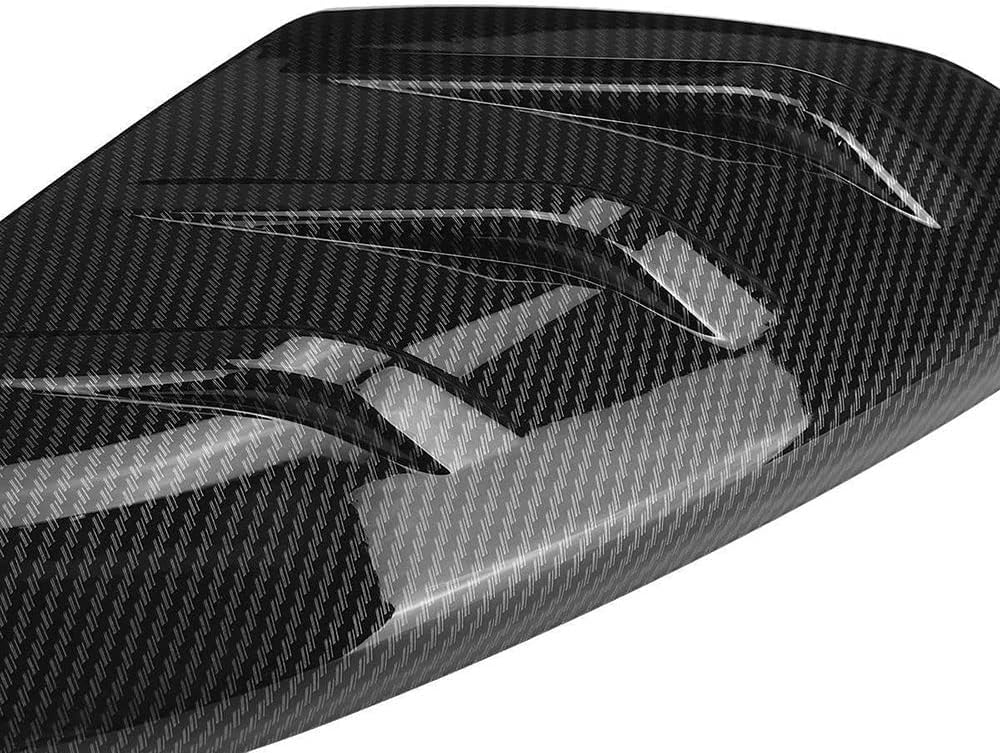 Glossy Black Carbon Fiber Side Door Rear View Mirror Covers C46844