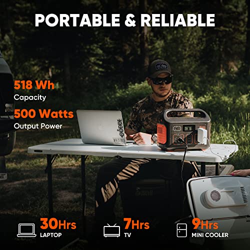 Portable Power Station 518Wh Lithium Battery Pack with 110V/500W AC Outlet O9720