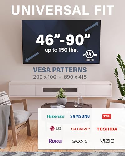 Tilting TV Wall Mount for Large TVs Up to 90” B537987