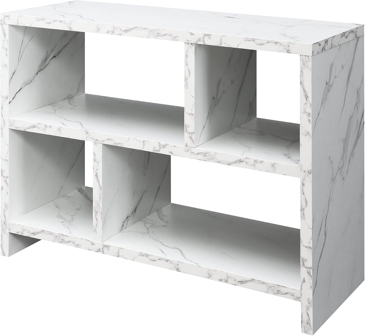 White Console Bookcase L3259