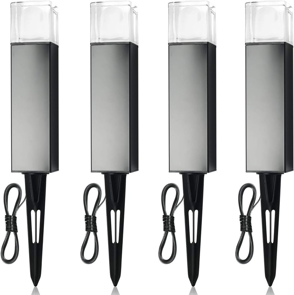 Low Voltage Waterproof Aluminum 12V 3W 3000K Landscape Lights 4-Pack V353