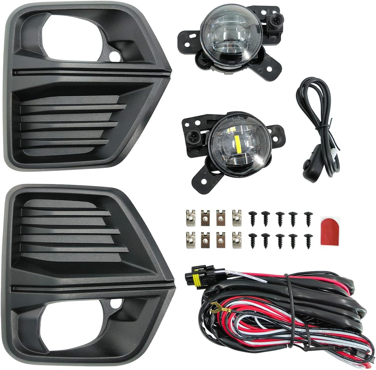 Front Fog Light Assembly with Bezel Cover and Harness for Chevy Colorado 2023 2024 O74246