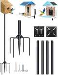 80In Bird House Pole, Heavy Duty with 5-Prong Base S3230