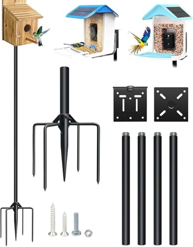 80In Bird House Pole, Heavy Duty with 5-Prong Base S3230