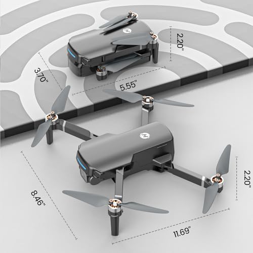 GPS Drone with 4K UHD Camera, Foldable FPV RC Quadcopter with Brushless Motor J828