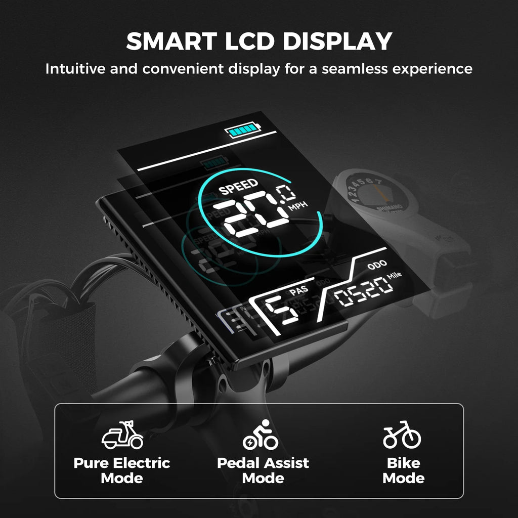 26 Electric Bike with 500W Brushless Motor, 36V 12.5Ah Removable Battery, 21 Speed Gear, Front Fork Suspension R4314