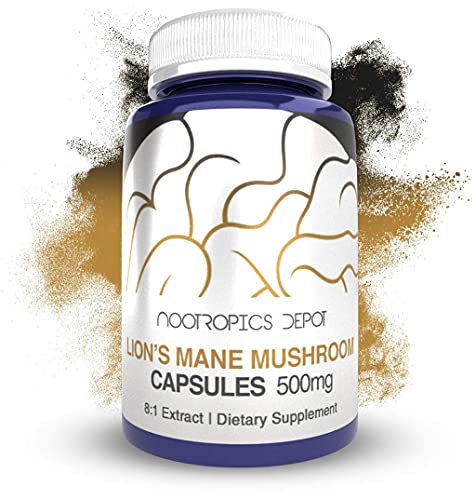 Lions Mane Mushroom Capsules 500mg 60 Count Q64901