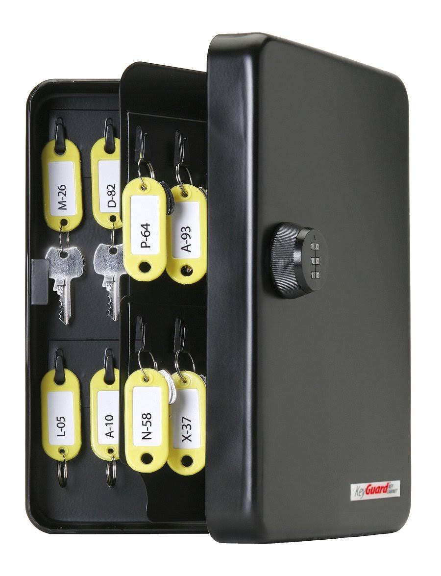 Combination Key Cabinet, 48 Hook, Black J3020