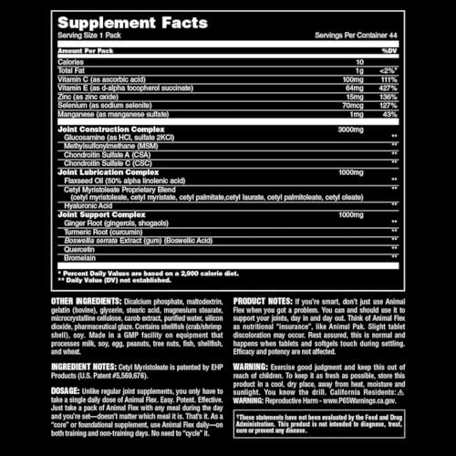 44 Packs Glucosamine Chondroitin Joint Support Supplement V291